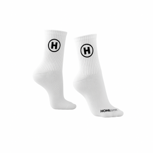 HoneGym Training Crew Socks in White